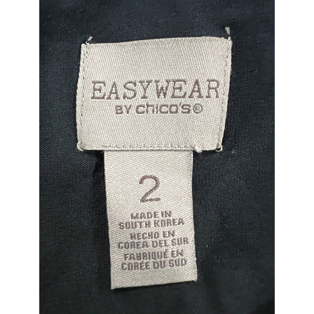 Chicos Easywear‎ Double Layered Tank Shell Sleeveless Top Size 2 Large NEW - Picture 3 of 5